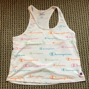 Champion tank top size M pastel logos